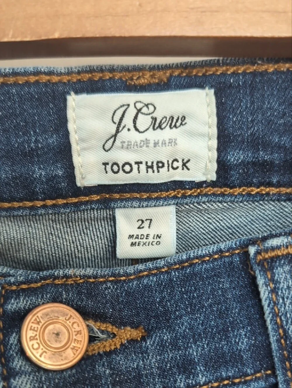 J. Crew Toothpick Dark Blue Skinny Jeans